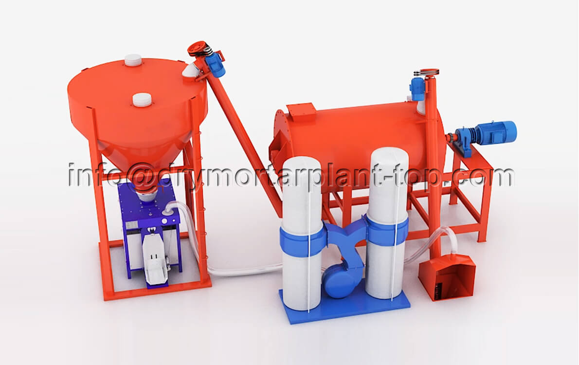 Mini-type Dry Mortar Mixing Production Line
