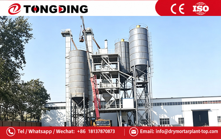 Waterproof coating mixing line