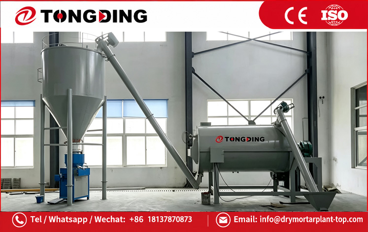 Simple Dry Mortar Mixing Production Line