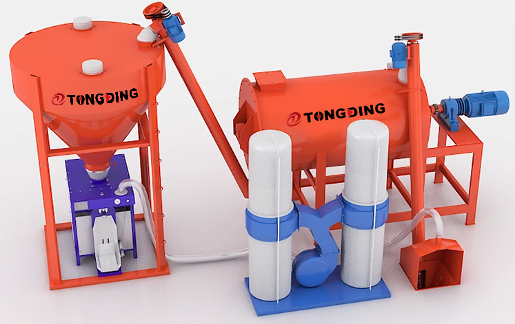 Mini-type Dry Mortar Mixing Production Line